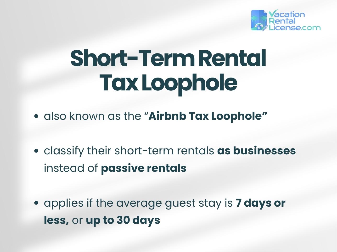 Short term rental tax loophole tax advantages in 2024